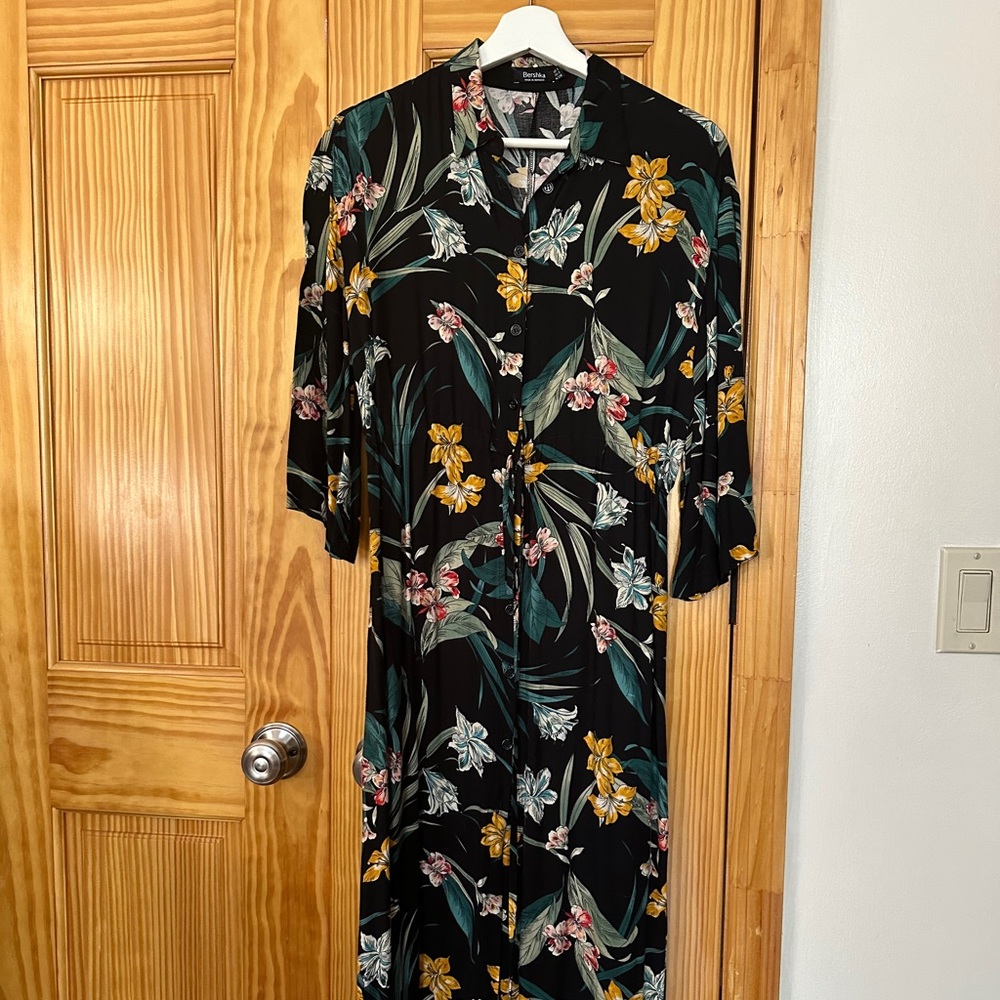 Bershka Floral Dress Small